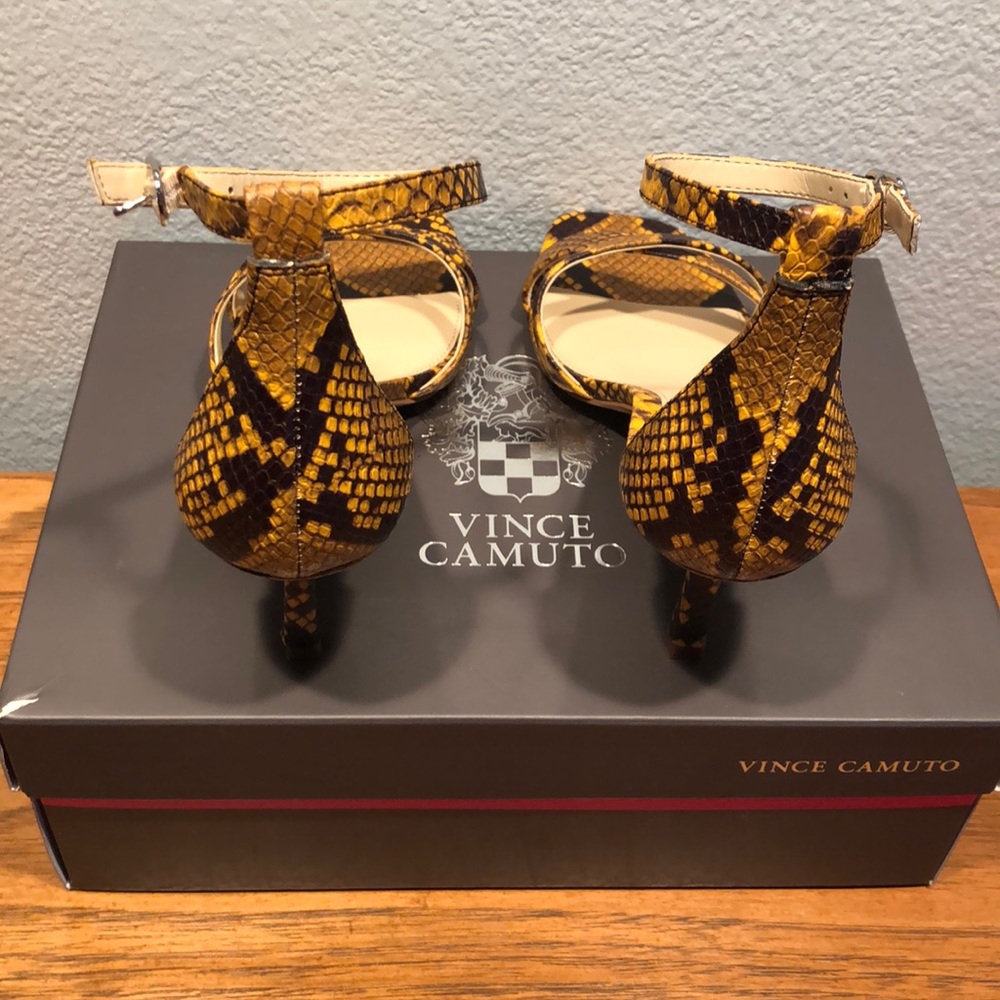 Nwt Vince Camuto Python Sandal Heels - image 5